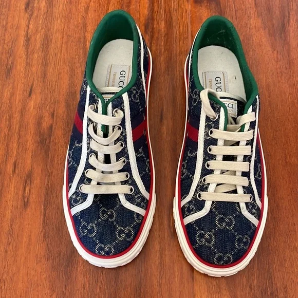 Gucci denim tennis sneaker. Size 39 - Picture 2 of 6